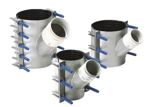 Stainless Steel Sewer OB Junction Clamps